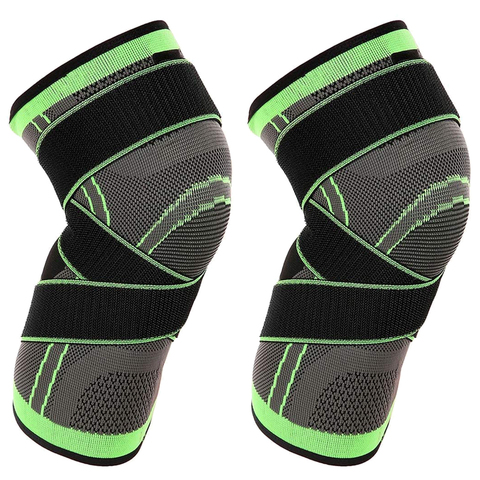 1PC Knee Support Protector Kneepad Kneecap Knee pads Pressurized Elastic Brace belt for Running Basketball Volleyball joelheira ► Photo 1/6