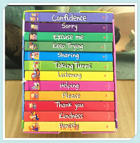 12 books/set A Case of Good Manners English board book children educational picture story pocket book 11*11cm for 2-6 years kids ► Photo 1/6