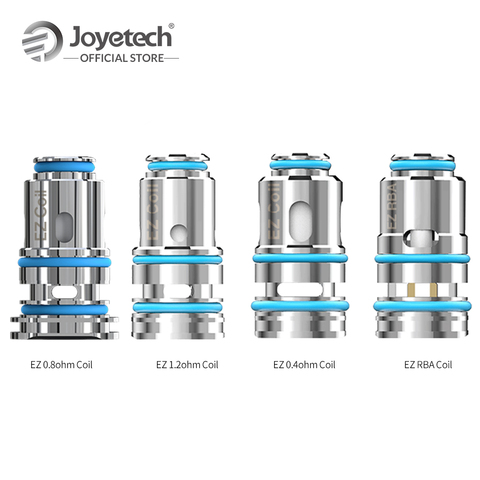 Original Joyetech EZ Coil Head 0.4ohm/1.2ohm/0.8ohm EZ RBA coil for OBLIQ/Exceed Grip Pro/Plus Pod Kit E Cigarette Vape Core ► Photo 1/6