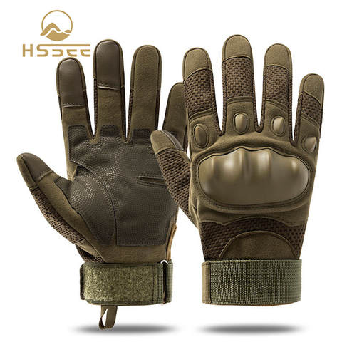 HSSEE 2022 new autumn and winter men's tactical gloves high-quality breathable tough fabric outdoor military tactical gloves ► Photo 1/6