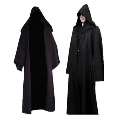 New Darth Vader Terry Jedi Black Robe Jedi Knight Hoodie Cloak Halloween Cosplay Costume Cape For Adult ► Photo 1/6
