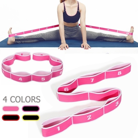 Yoga Pilates Gym Fitness Exercise Resistance Bands set Yoga Pull Strap Belt Polyester Latex Elastic Latin Dance Stretching Band ► Photo 1/6