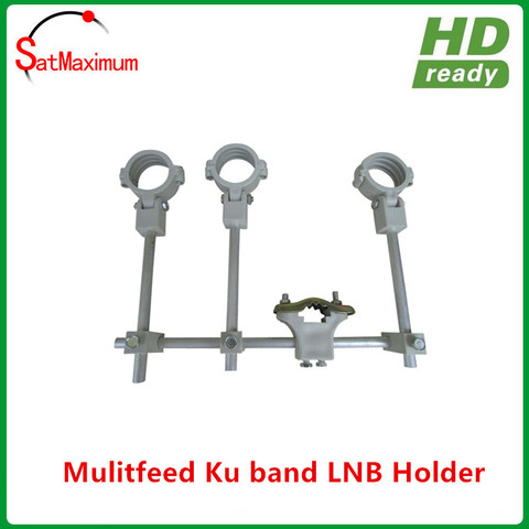 Mulitfeed Ku band LNB holder LNBF Bracket Hold up to 4 LNB on ku dish antenna ► Photo 1/5