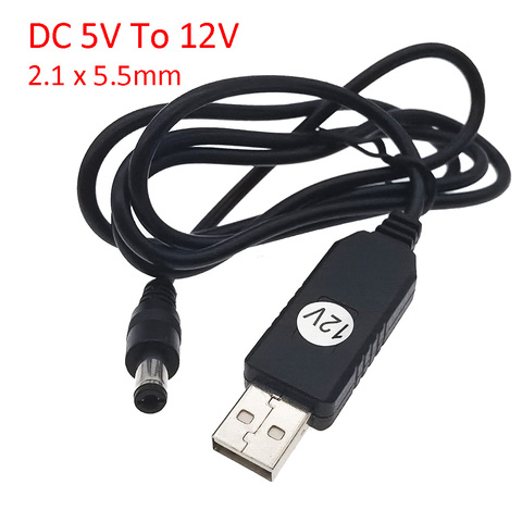 USB power boost line DC 5V to DC 12V Step UP Module USB Converter Adapter Cable 2.1x5.5mm Plug ► Photo 1/3