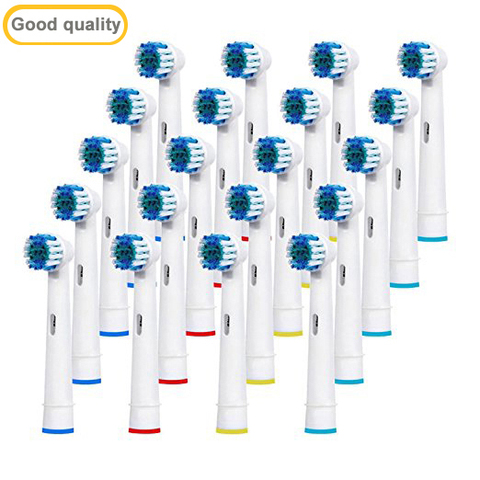 20pcs Oral A B Sensitive Gum Care Electric Toothbrush Replacement Brush Heads, Sensitive brush heads Extra soft bristles ► Photo 1/4