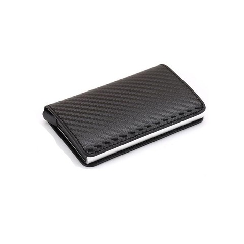 2022 Fashion Credit Card Holder Carbon Fiber Card Holder Aluminum Slim Short Card Holder RFID Blocking Card Wallet aluminum Box ► Photo 1/6