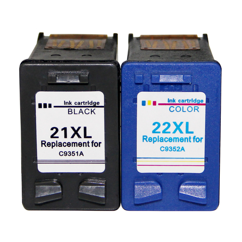 Veteran Remanufactured 21 22 xl  ink cartridges fo HP21 22 HP22 for hp Deskjet F2280 F2180 F4180 F300 F380 F2100 F2200 printers ► Photo 1/5