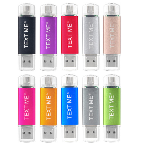 TEXT ME usb flash drives OTG pen drive pendrive usb stick 4gb 8gb 16gb 32gb 64gb usbstick ► Photo 1/6