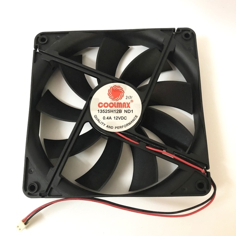 Silent 135MM Cooling Fan 13525 135*135*25MM  chassis fan 13525 thin 13.5CM 12V 0.4A 2pin ► Photo 1/6