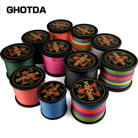 GHOTDA Strong Braid Line 8/4 Weaves 1000/500/300/100M PE Multifilament Fishing Line Sea Lake River Fishing ► Photo 1/5