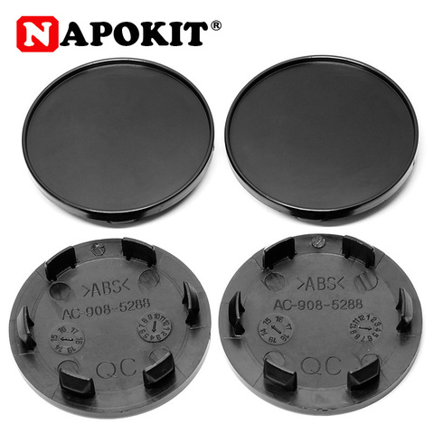 4pcs 59MM(56mm) 53mm ABS Car Wheel Center Cap Car Hub Cap Hubcap No Emblem 50.5mm Clip Diameter Rim Cover for Flat Logo ► Photo 1/6