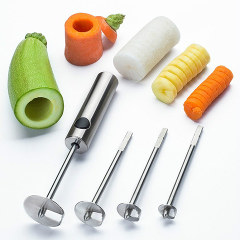 Stainless steel creative fruit and vegetable corer pears to nuclear tools multi-functional fancy kitchen chopper LL10181048 ► Photo 1/5