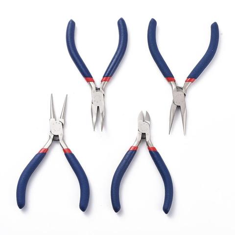 Jewelry Pliers Sets Ferronickel Carbon-Hardened Steel Side Cutting Round/Bent/Long Chain Nose Pliers DIY Making Jewelry Tools ► Photo 1/6