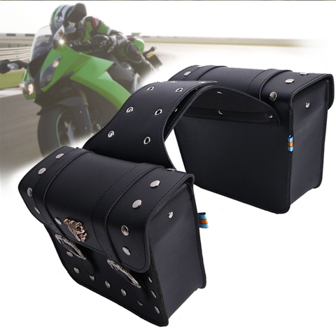 Motorcycle Bags Saddlebag Luggage Bags Travel Knight Rider For Touring For Triumph Bonneville For Honda shadow ► Photo 1/6