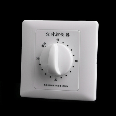 AC 220V Timer Switch Control Pump Mechanical Countdown Control Interruptor 30/60/120 Minutes 62KC ► Photo 1/6