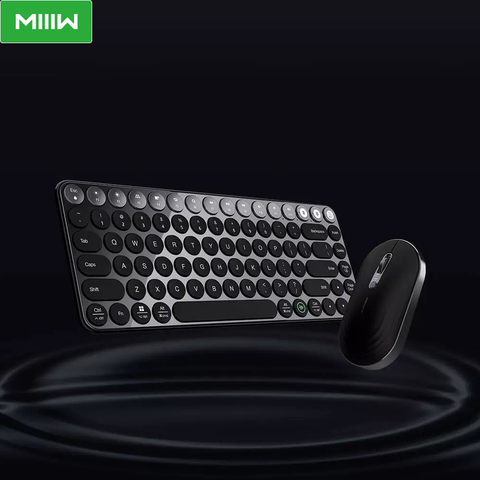 MIIIW Wireless AI Smart Voice Keyboard Deformable Mouse Set English Support 2.4GHz USB Bluetooth Connection Rechargable Keyboard ► Photo 1/6