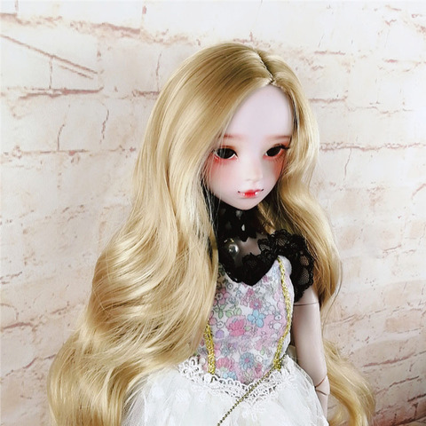 1/3 1/4 1/6 1/8 Bjd SD Wig Long  Wavy Hair High Temperature Wire BJD Wig For BJD Doll Many Colors ► Photo 1/6