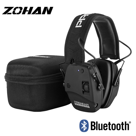 ZOHAN Electronic Shooting Ear Protection Bluetoot Earmuffs Noise Reduction Sound Amplification Hearing Protector for Gun Range ► Photo 1/6