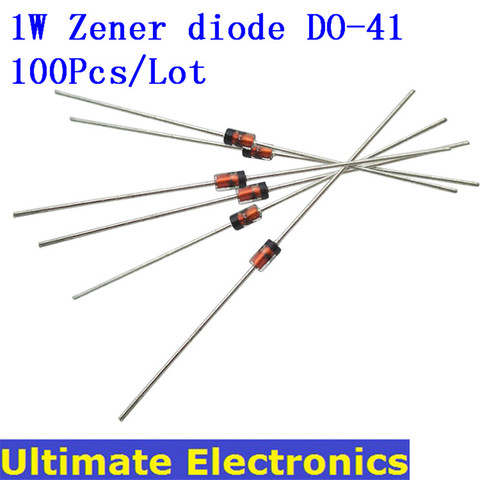 100Pcs/Lot 1W Zener Diode DO-41 1N4728~1N4748 3.3V~22V 1N4729 1N4730 1N4731 1N4732 1N4733 1N4734 1N4735 1N4744 1N4746 1N4749 ► Photo 1/1