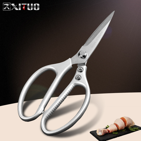 XITUO stainless steel scissors household kitchen multi-function food strong chicken scissors bone kill fish food ► Photo 1/1