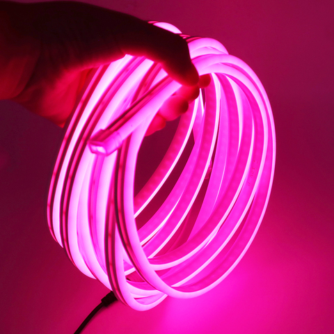 220V 240V RGB LED Neon Rope Light Flexible LED 1m 10m 50m 100m Outdoor Waterproof IP67 Neon Lamp Holiday Party Home Decoration ► Photo 1/6