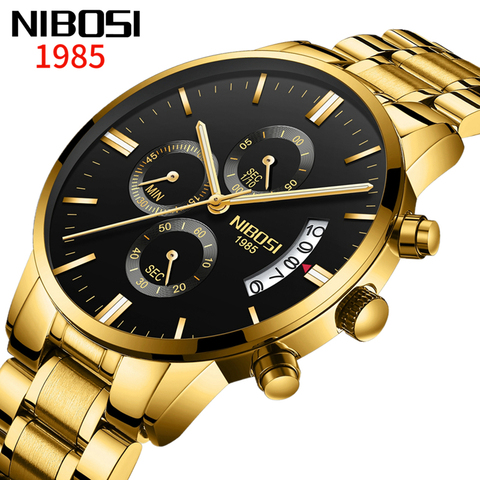 NIBOSI Relogio Masculino Mens Watches Luxury Famous Top Brand Men's Fashion Casual Dress Watch Military Quartz Wristwatches Saat ► Photo 1/6