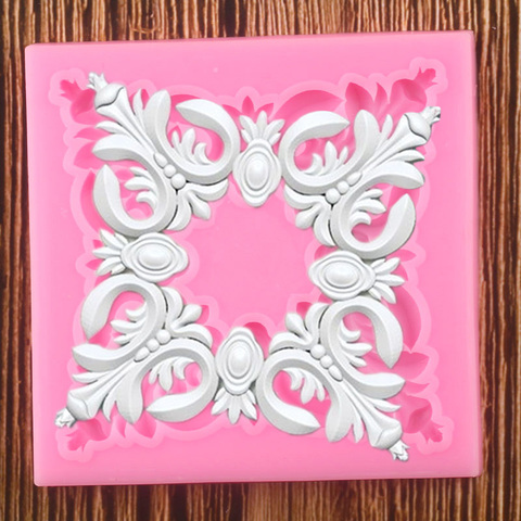 3D Flower Lace Silicone Molds Scroll Relief Fondant Mould Cake Decorating Tools Polymer Clay Candy Chocolate Gumpaste Moulds ► Photo 1/6