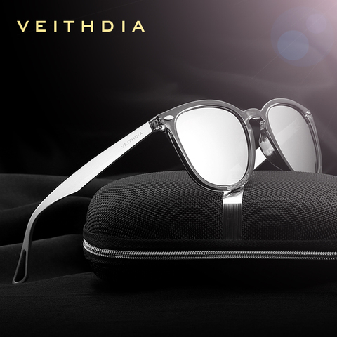 VEITHDIA Brand 2022 Unisex Aluminum+TR90 Men's Photochromic Mirror Polarized Sun Glasses Eyewear Sunglasses For Women 6116 ► Photo 1/6