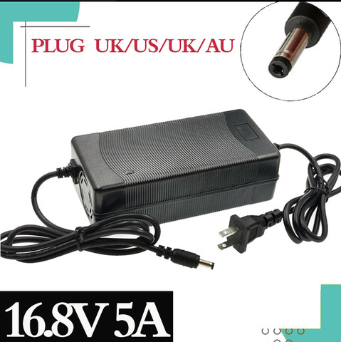 14.4V 14.8V 5A DC 16.8V Three-stages Lithium Battery Charger for14500/14650/17490/18500/18650/26500 Polymer lithium battery Pack ► Photo 1/6