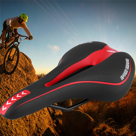 Gel Extra Soft Bicycle MTB Saddle Cushion Bicycle Hollow Saddle Cycling Road Mountain Bike Seat Bicycle Accessories ► Photo 1/6