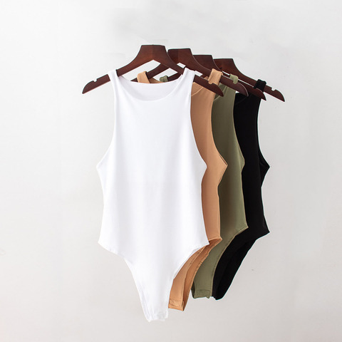 Wholesale 2022 Summer New Three-color Baita one-piece Slim Sexy Sleeveless Retro Women's Top Triangle Jumpsuit кроп топ trf ► Photo 1/6