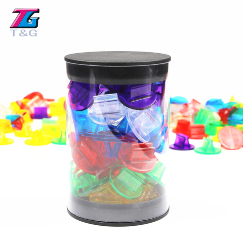 Rainbow Translucent Plastic Card Stands 50pcs/Tube Board Game Pieces Accessories Perfect for 2mm  ► Photo 1/6