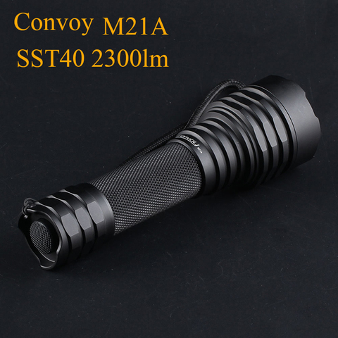 Convoy Flashlight Black M21A SST40 Lanterna LED EDC C8+ 21700 Version Torch Light 2300lm Torcia Led Lampe Torche Zaklamp Lantern ► Photo 1/6