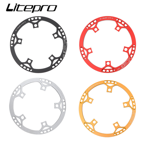Litepro BMX Bicycle BCD130 Single Disc Gear Round Plate Crankset 45/47/53/56/58T Folding Bike Chainwheel Crank Chainring ► Photo 1/6