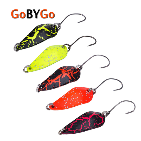 GoByGo 5PCS Mini 3.5g Spoon Fishing Lure 30mm Metal Jigging Lure Baits Hard Fishing Tackle Crankbait Jig Swimbait Pesca ► Photo 1/6