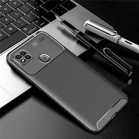 Carbon Fiber Case For Xiaomi Redmi 9C Case 9 9A 8 8A 7 7A 6 6A 10X Pro Cover Soft Phone Bumper For Xiaomi Redmi 9C NFC Funda ► Photo 1/6