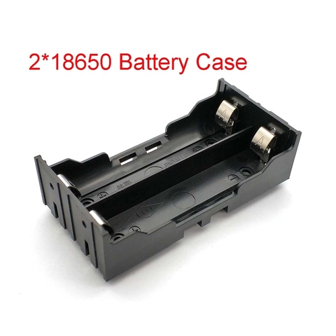 Plastic DIY Lithium Battery Box Battery Holder With Pin Suitable For 2 * 18650 (3.7V-7.4V) Lithium Battery Case High Qua ► Photo 1/5