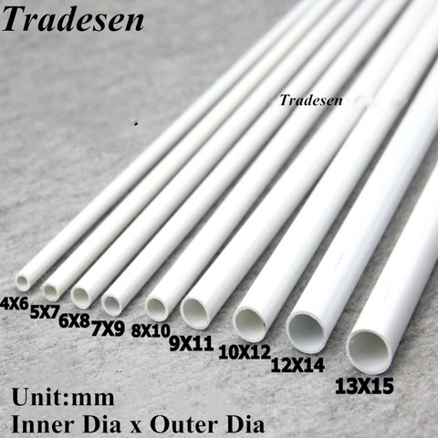 2pcs 50cm O.D 7mm ~15mm White PVC Pipe Hi-quality Water Supply Pipe Irrigation Fish Tank UPVC Pipe Aquarium Drainpipe Water Tube ► Photo 1/1