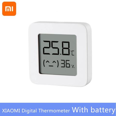 Xiaomi Smart LCD Screen Digital Thermometer 2 Mijia Bluetooth Temperature  Humidity Sensor Moisture Meter Mijia App - AliExpress