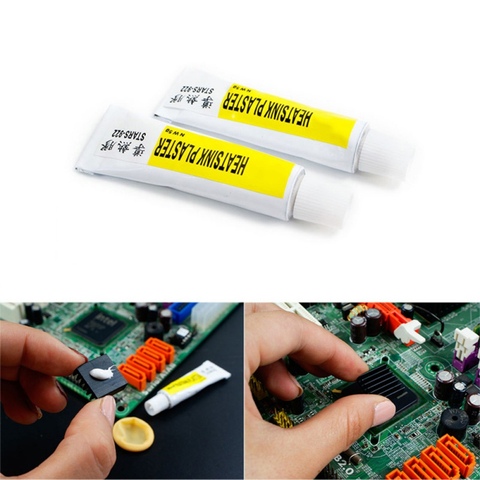 2Pcs 5g Heatsink Plaster Thermal Conductive Heatsink Strong Viscous Adhesive Glue Compound Glue CPU LED IC Heatsink Plaster ► Photo 1/6