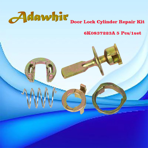 Car Iron Door Lock Cylinder Repair Kit For VW SHARAN SEAT ALHAMBRA For FORD GALAXY FRONT LEFT RIGHT OE# 6K0837223A ► Photo 1/2