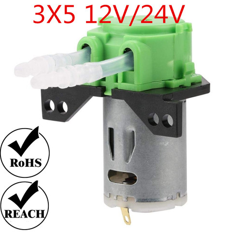 12V/24V DC Dosing Pump Peristaltic Dosing Head with Connector For Arduino Aquarium Lab Analytic  DIY by GROTHEN ► Photo 1/5