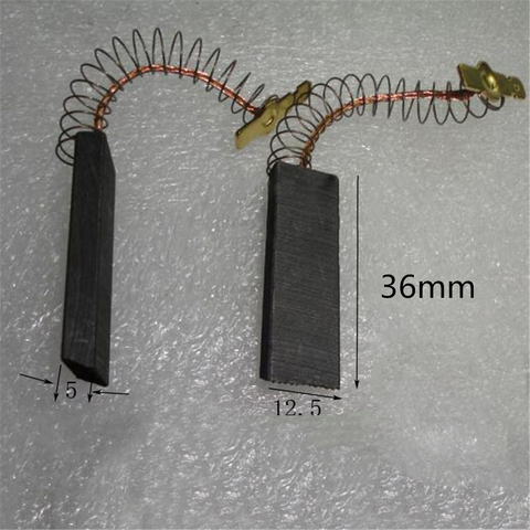 2pcs Motor Carbon Brushes for Bosch / NEFF / Siemens Washing Machine Replacement 36x12.5x5 mm Motor Carbon Brushes Accessories ► Photo 1/6