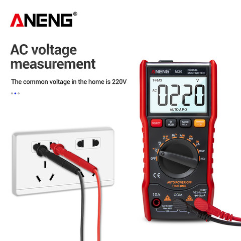 ANENG M20 Digital Pocket Multimeter Profissional 6000 counts transistor tester true rms capacitance  mutimetro lcr meter ► Photo 1/6