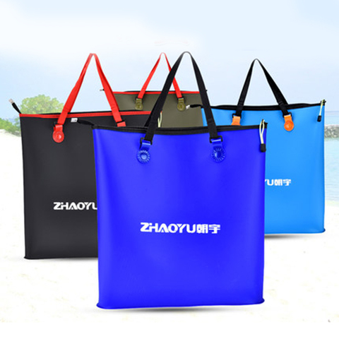 4 Size EVA Folding Fishing Bag Foldable Bucket Portable Outdoor Fishing Water Tank Fish Wear Bucket Fish Care Gear Bag  X92G ► Photo 1/6