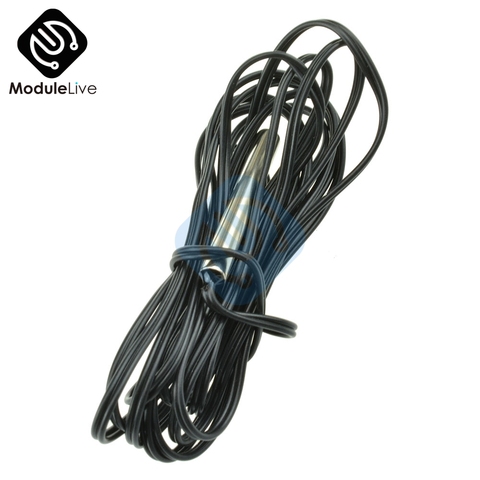 NTC 10K Ohm 1% 3435 Thermistor Temperature Temp Thermostat Cylinder Probe 1.5m 150cm Wire Sensor Cable ► Photo 1/6