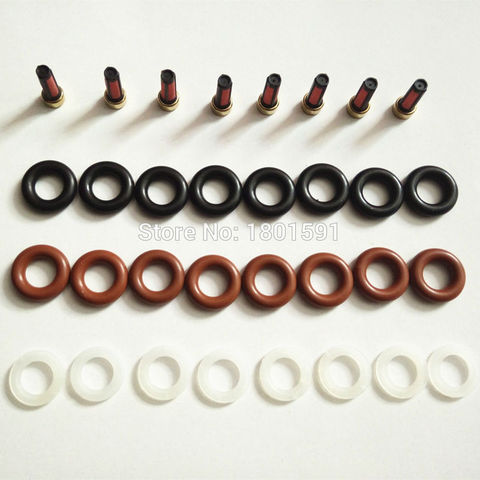 wholesale 8set Fuel injector repair kit filters orings caps for Mercedes g500 engine m113 112  0280156153 0280155744 0280156014 ► Photo 1/6
