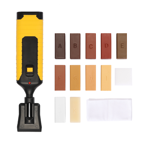 Laminate Floor Repair Kit Laminate Repairing Kit Wax System Floor Worktop Sturdy Casing Chips Scratches Mending Tool Set ► Photo 1/6
