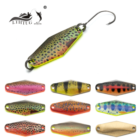 LTHTUG CARDIFF Wobble Swimmer 2.5g 30mm Pesca Copper Real Life Spoon Bait Stream Metal Fishing Lure Hard Baits For Trout Perch ► Photo 1/6