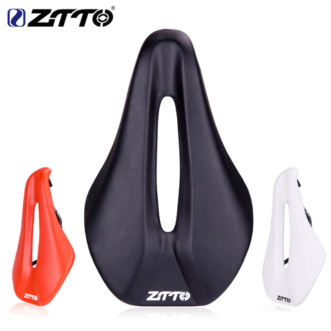 ZTTO MTB Road Bike Saddle Bicycle Ergonomic Short nose Design Saddle Wide and Comfort Long trip 146mm Ultralight TT Seat Hollow ► Photo 1/6